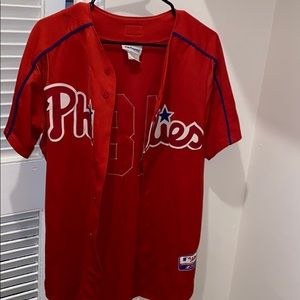 Authentic Phillies Button Up Jersey
